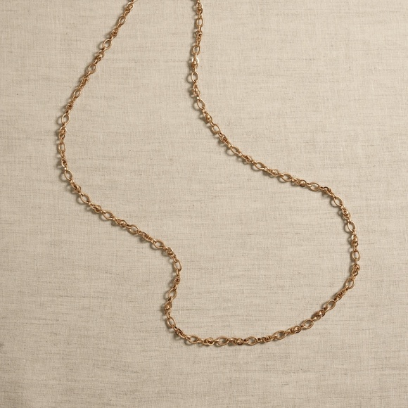 BANANA REPUBLIC Chain Link Necklace in GOLD (Also in Silver!), with BR Gift Box - Picture 3 of 6